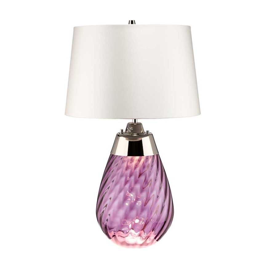 Elstead - LED Lampa stołowa LENA 1xE27/40W/230V + 1xGU10/7W 74 cm różowa