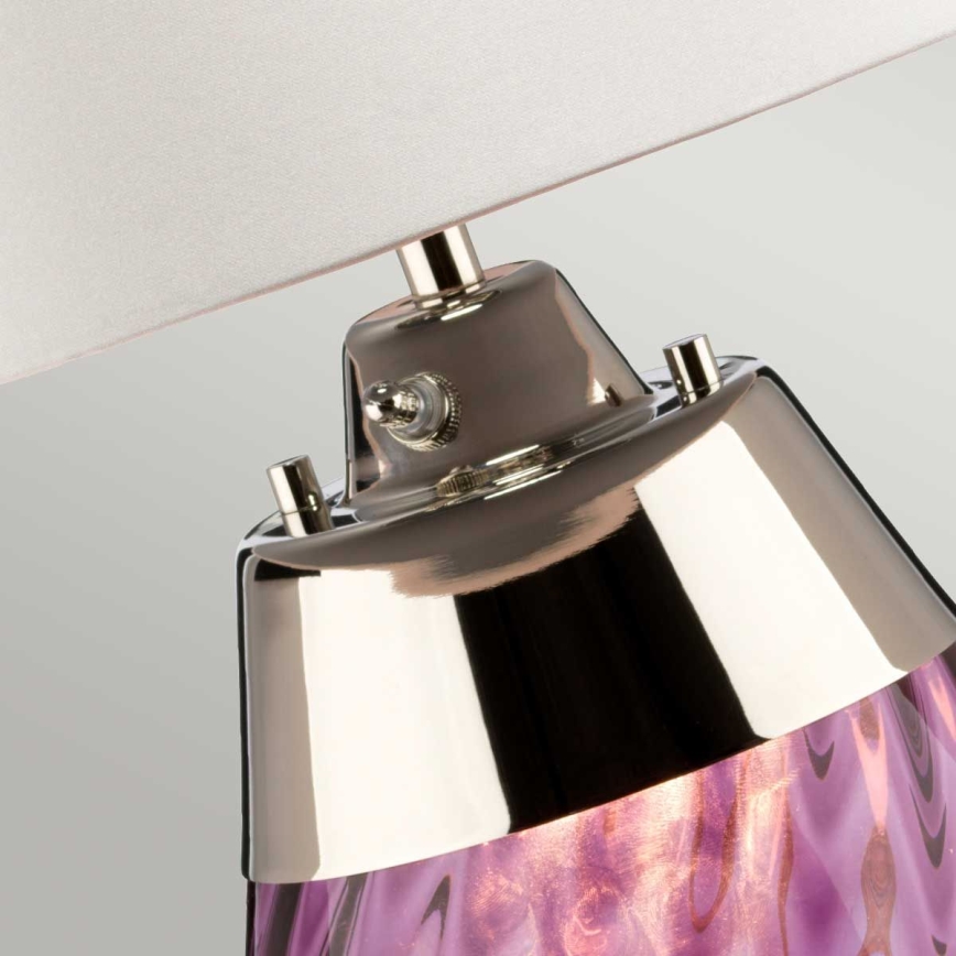 Elstead - LED Lampa stołowa LENA 1xE27/40W/230V + 1xGU10/7W 74 cm różowa