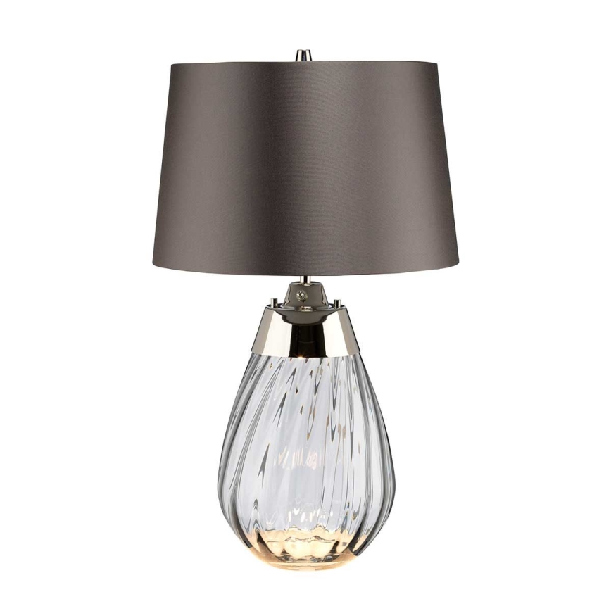 Elstead - LED Lampa stołowa LENA 1xE27/60W/230V + 1xGU10/7W 60,5 cm szara