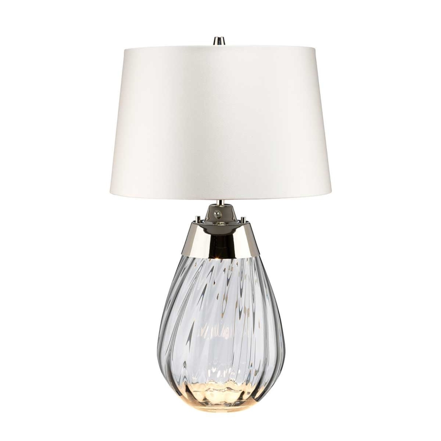 Elstead - LED Lampa stołowa LENA 1xE27/60W/230V + 1xGU10/7W 60,5 cm biała