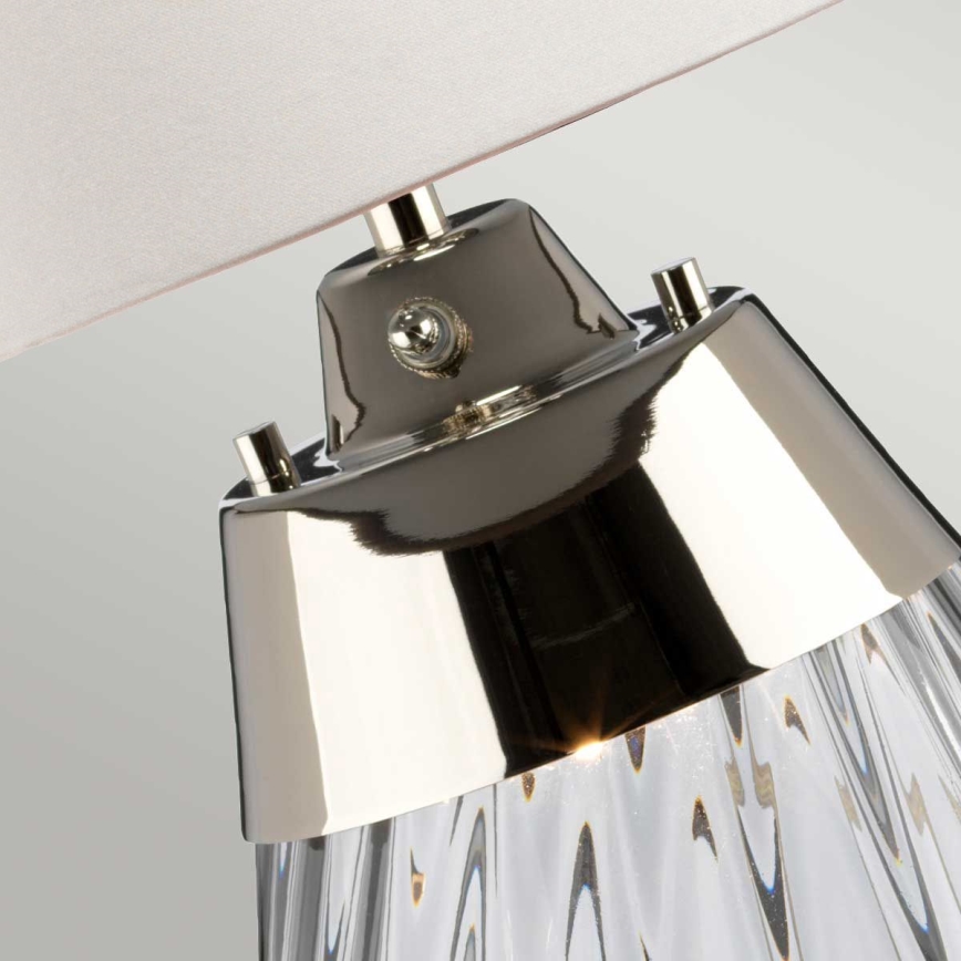 Elstead - LED Lampa stołowa LENA 1xE27/60W/230V + 1xGU10/7W 60,5 cm biała