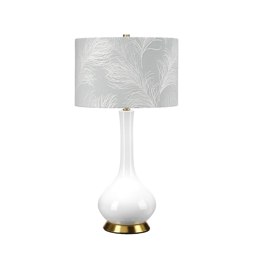 Elstead - Lampa stołowa MILO 1xE27/60W/230V szary