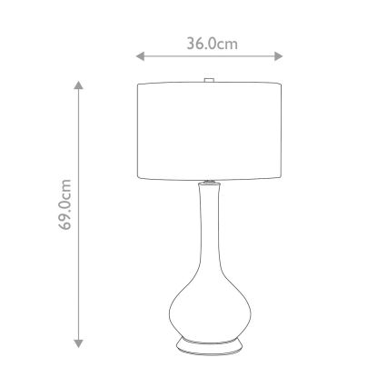 Elstead - Lampa stołowa MILO 1xE27/60W/230V zielony