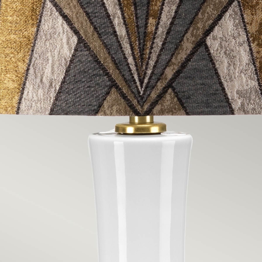 Elstead - Lampa stołowa MILO 1xE27/60W/230V szary/złoty