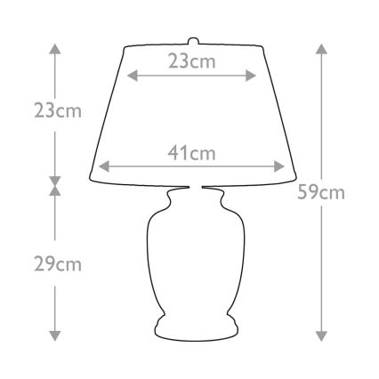 Elstead - Lampa stołowa MORRIS 1xE27/60W/230V