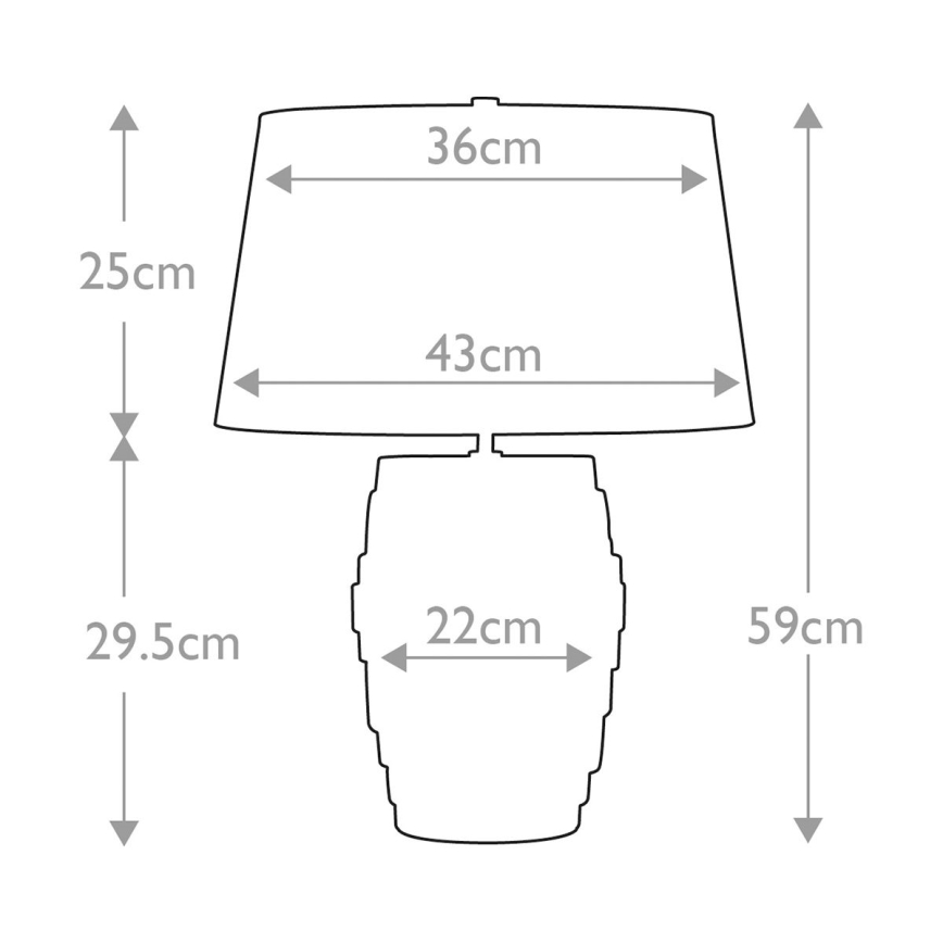 Elstead - Lampa stołowa NEPTUNE 1xE27/60W/230V