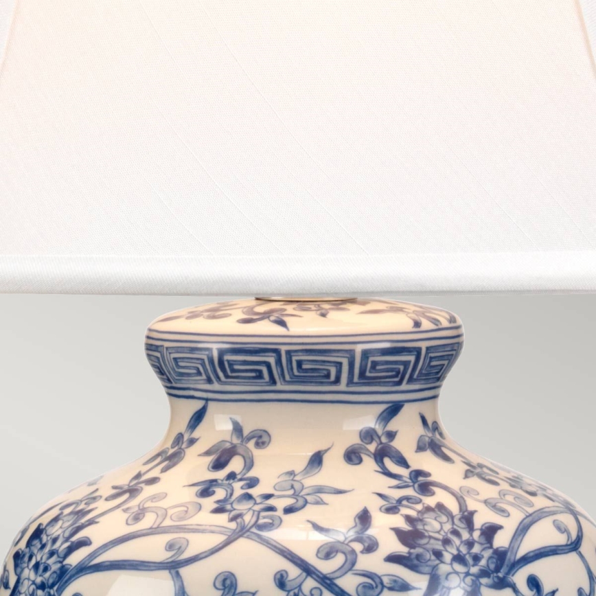Elstead - Lampa stołowa NIEBIESKI GINGER JAR 1xE27/60W/230V