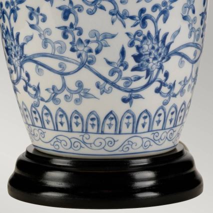 Elstead - Lampa stołowa NIEBIESKI GINGER JAR 1xE27/60W/230V
