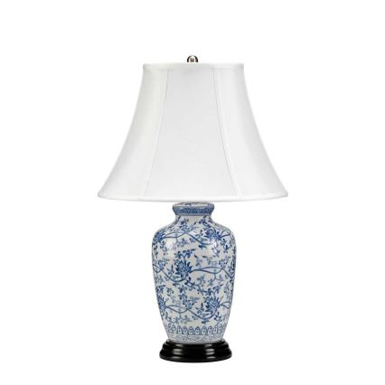 Elstead - Lampa stołowa NIEBIESKI GINGER JAR 1xE27/60W/230V