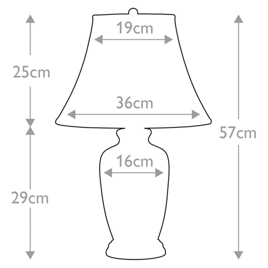 Elstead - Lampa stołowa NIEBIESKI GINGER JAR 1xE27/60W/230V