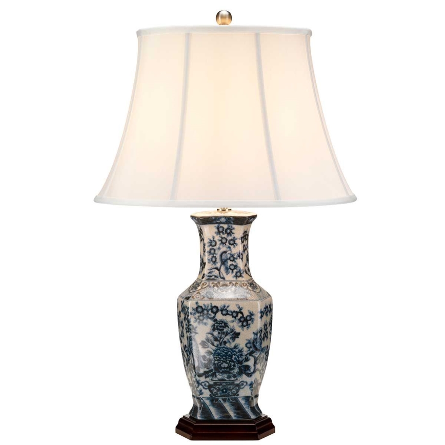 Elstead - Lampa stołowa NIEBIESKI HEX 1xE27/60W/230V
