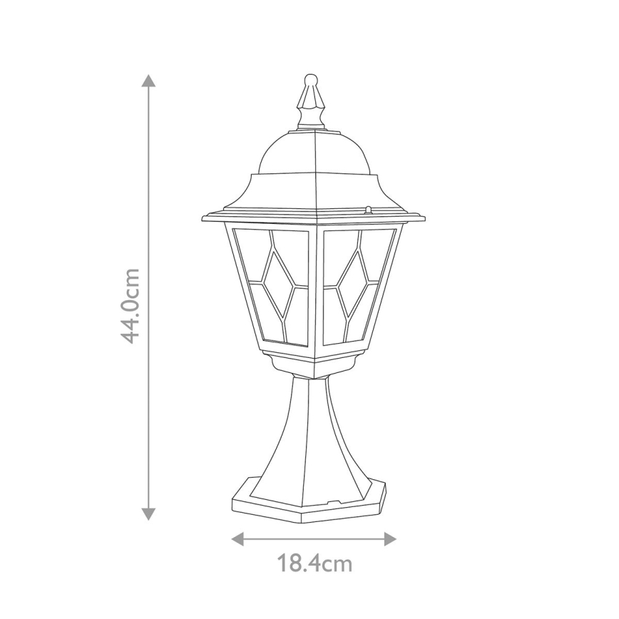 Elstead NR3-BLK - Lampa zewnętrzna NORFOLK 1xE27/100W/230V IP43