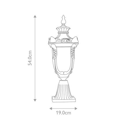 Elstead - Lampa zewnętrzna PHILADELPHIA 1xE27/60W/230V IP44 brązowa