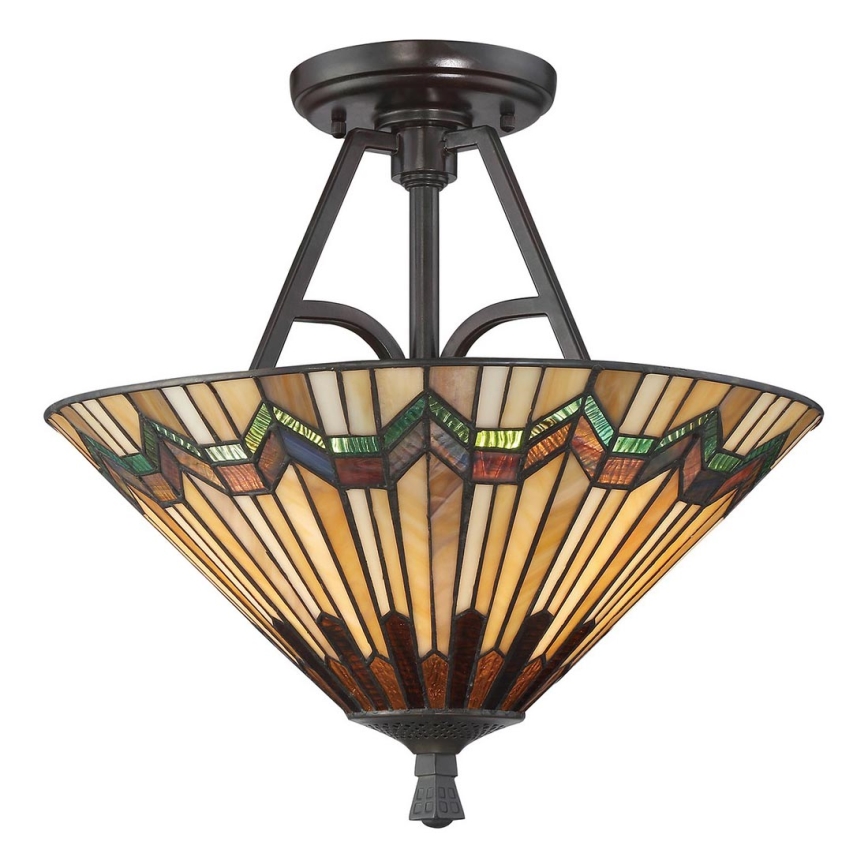 Elstead - Przysufitowy żyrandol Tiffany ALCOTT 2xE27/60W/230V