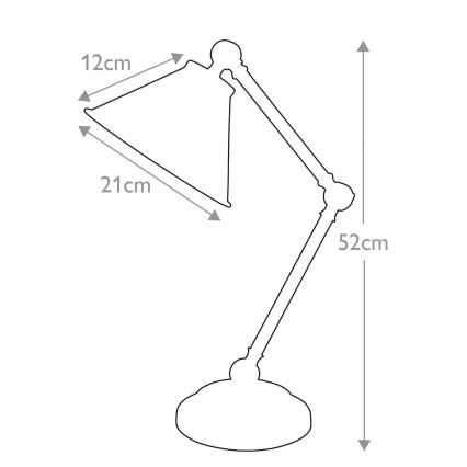 Elstead - Lampa stołowa PROVENCE ELEMENT 1xE27/60W/230V czarny