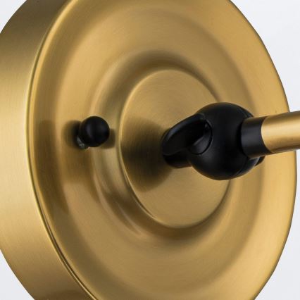 Elstead PV1-AB-MB - Kinkiet PROVENCE 1xE27/60W/230V złoty/czarny