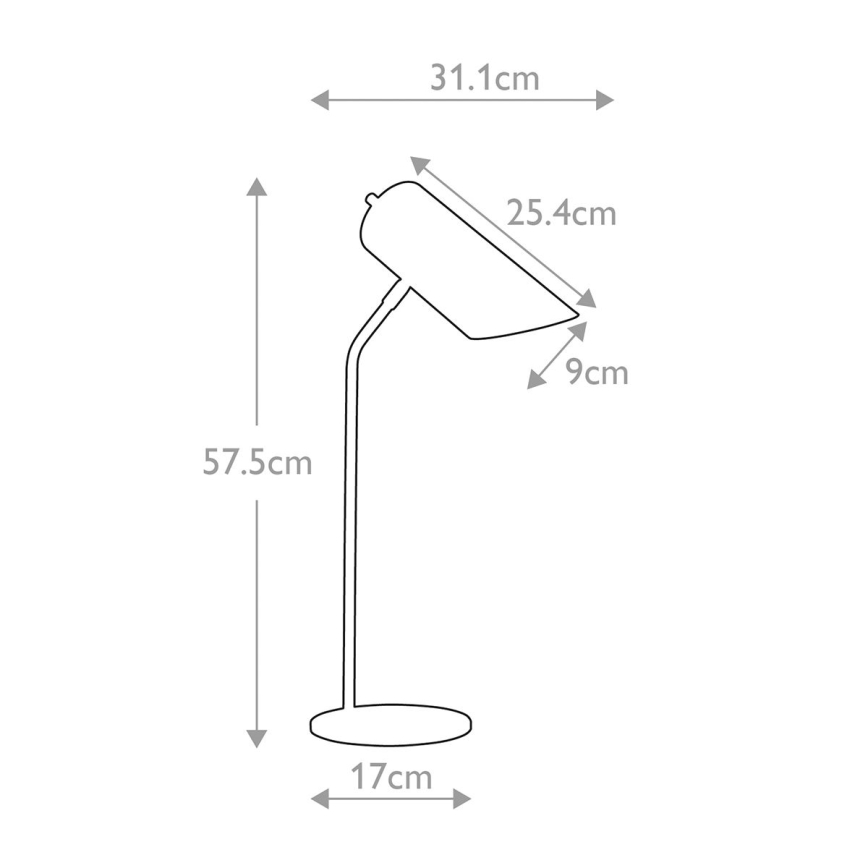 Elstead QUINTO-TL-WAB - Lampka stołowa QUINTO 1xE27/8W/230V biały