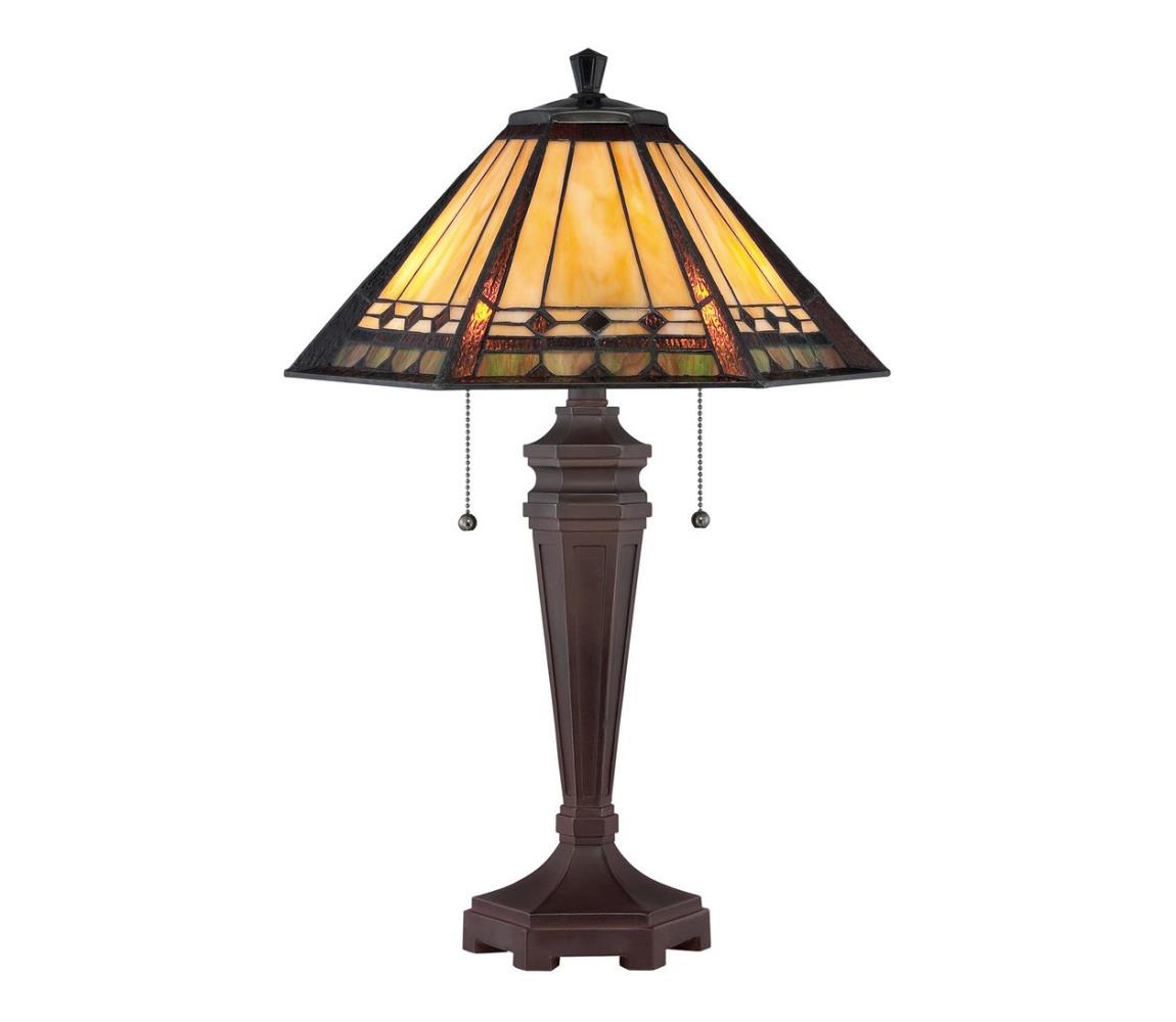 Elstead QZ-ARDEN-TL - Lampka stołowa ALCOTT 2xE27/60W/230V