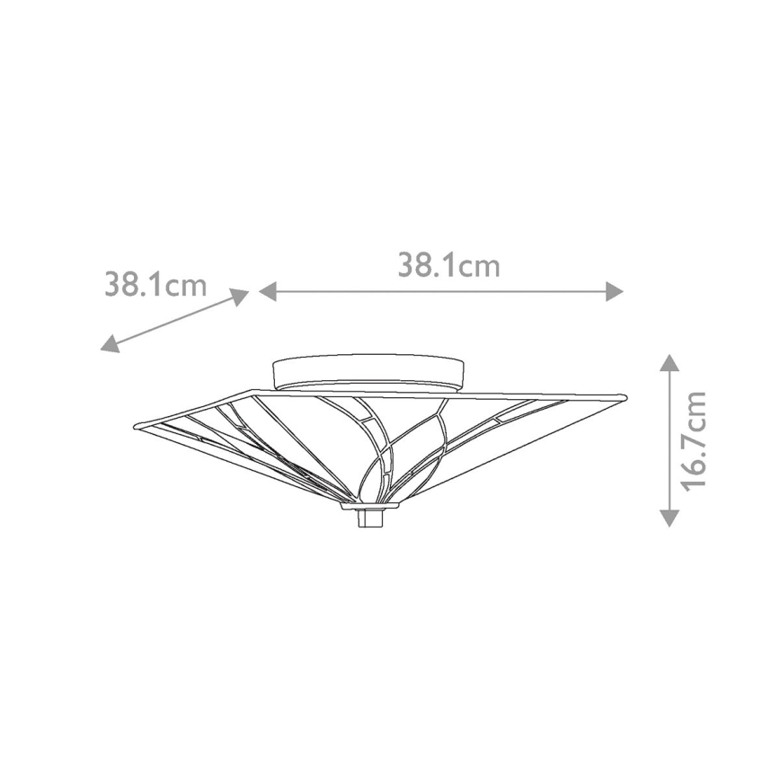 Elstead QZ-ASHEVILLE-F - Lampa sufitowa ASHEVILLE 2xE27/60W/230V