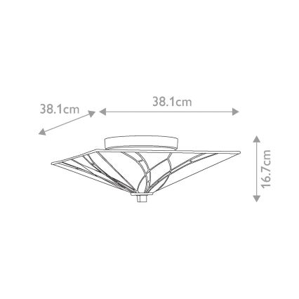 Elstead - Lampa sufitowa Tiffany ASHEVILLE 2xE27/60W/230V