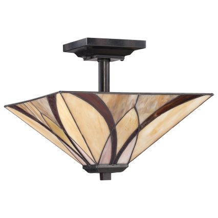 Elstead - Lampa sufitowa Tiffany ASHEVILLE 2xE27/100W/230V