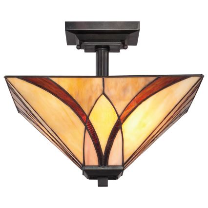 Elstead - Lampa sufitowa Tiffany ASHEVILLE 2xE27/100W/230V