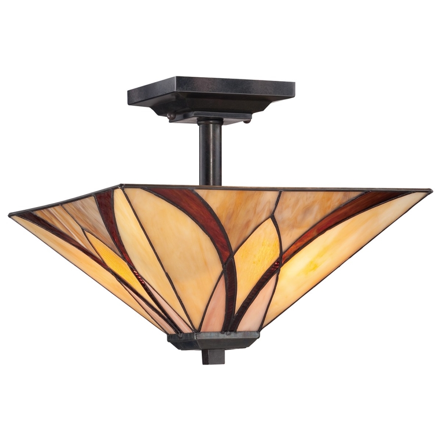 Elstead - Lampa sufitowa Tiffany ASHEVILLE 2xE27/100W/230V