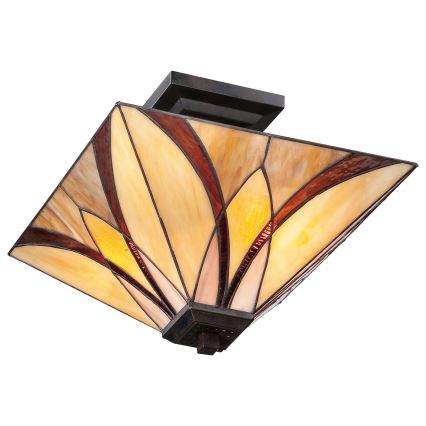 Elstead - Lampa sufitowa Tiffany ASHEVILLE 2xE27/100W/230V