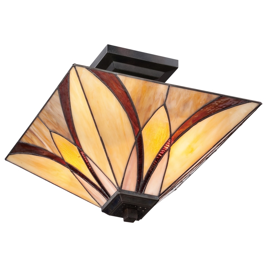 Elstead - Lampa sufitowa Tiffany ASHEVILLE 2xE27/100W/230V