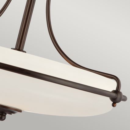Elstead - Żyrandol natynkowy GRIFFIN 4xE27/100W/230V brąz