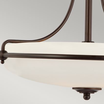 Elstead - Żyrandol natynkowy GRIFFIN 4xE27/100W/230V brąz