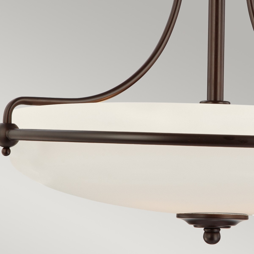 Elstead - Żyrandol natynkowy GRIFFIN 4xE27/100W/230V brąz