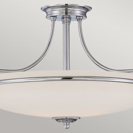 Elstead - Żyrandol natynkowy GRIFFIN 3xE27/100W/230V chrom błyszczący