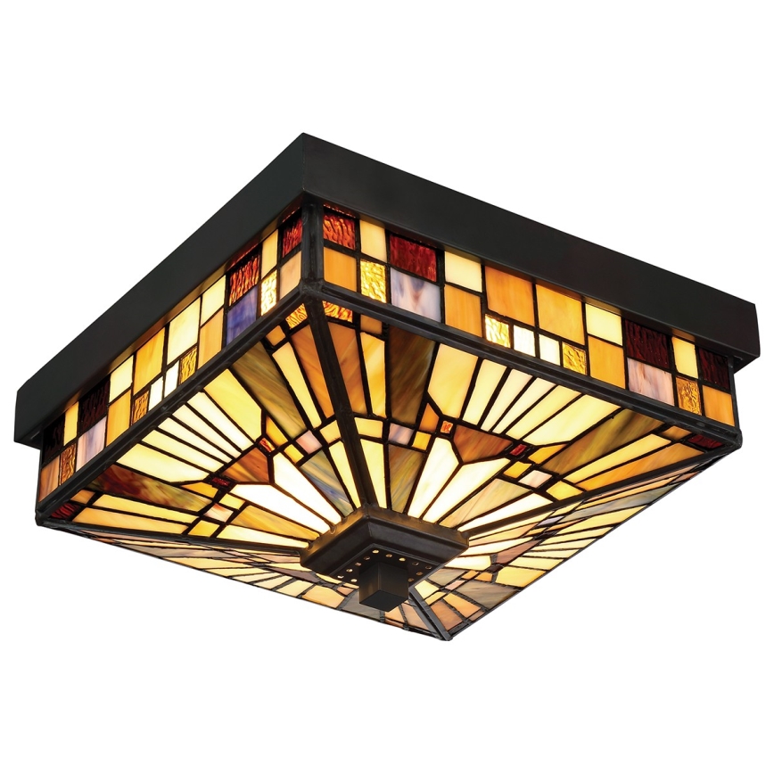 Elstead QZ-INGLENOOK-F - Plafon zewnętrzny INGLENOOK 2xE27/60W/230V IP44