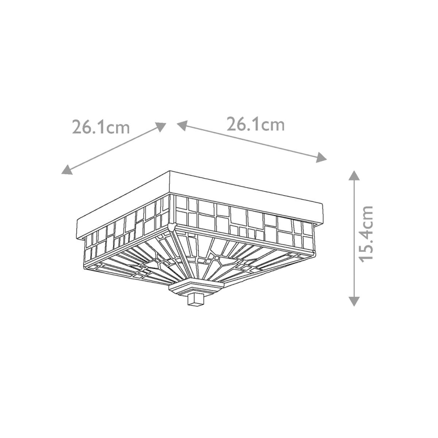 Elstead QZ-INGLENOOK-F - Plafon zewnętrzny INGLENOOK 2xE27/60W/230V IP44