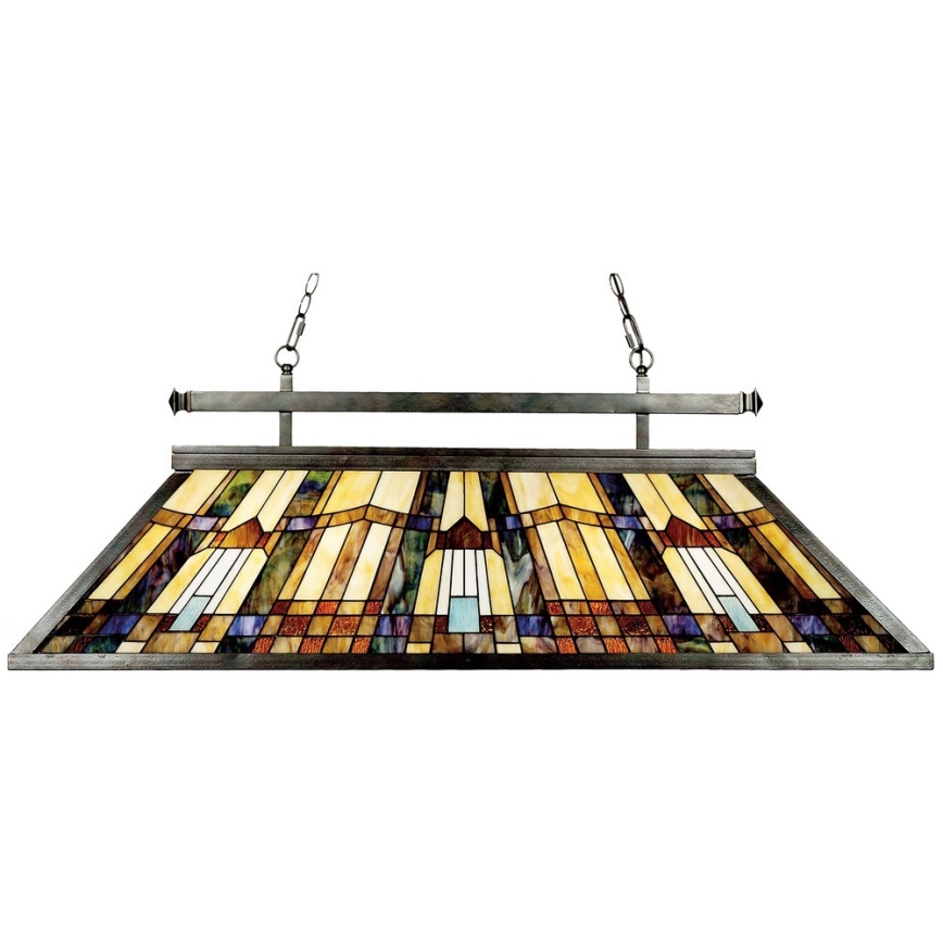 Elstead - Żyrandol Tiffany na łańcuchu INGLENOOK 3xE27/100W/230V