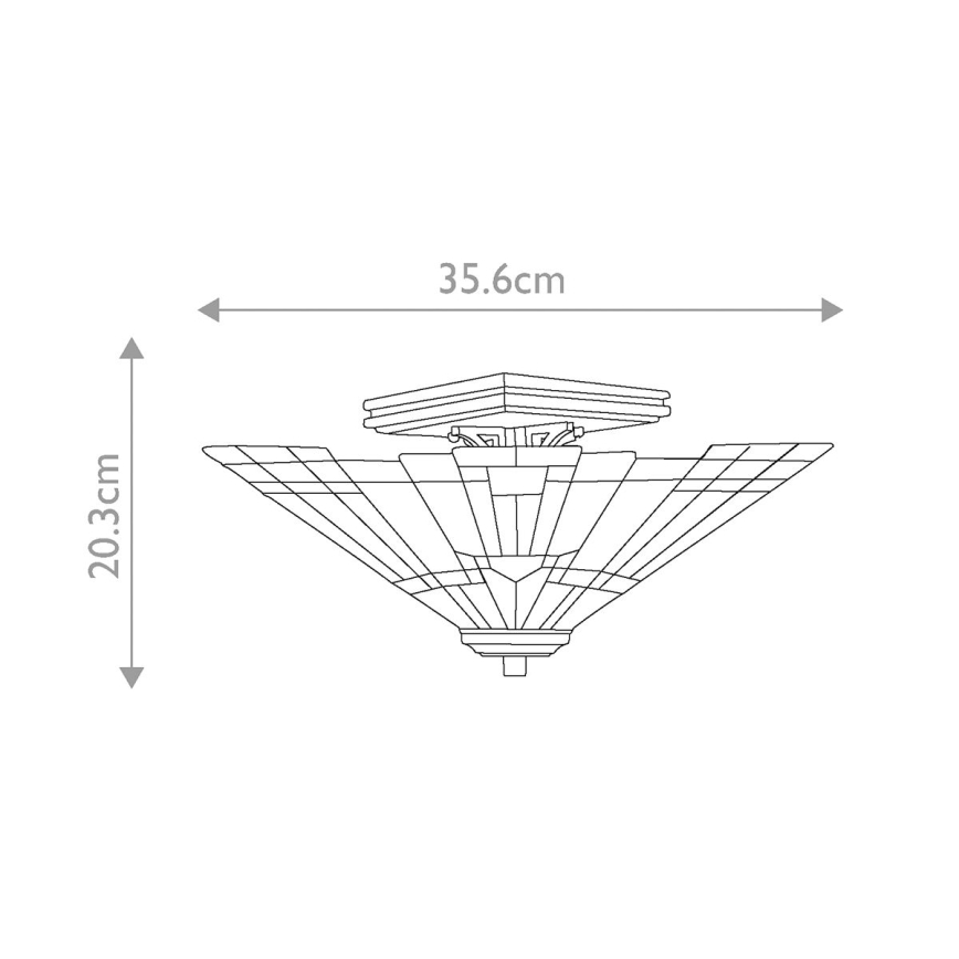 Elstead QZ-INGLENOOK-SF - Lampa sufitowa INGLENOOK 2xE27/60W/230V