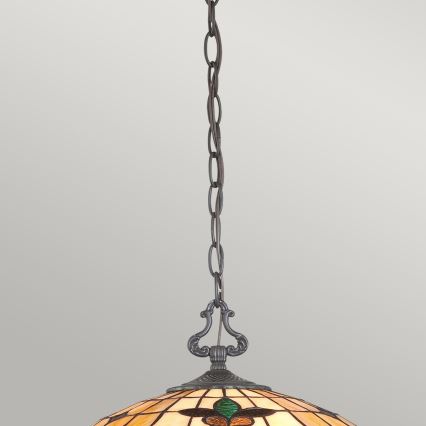 Elstead - Żyrandol na łańcuchu Tiffany KAMI 3xE27/60W/230V