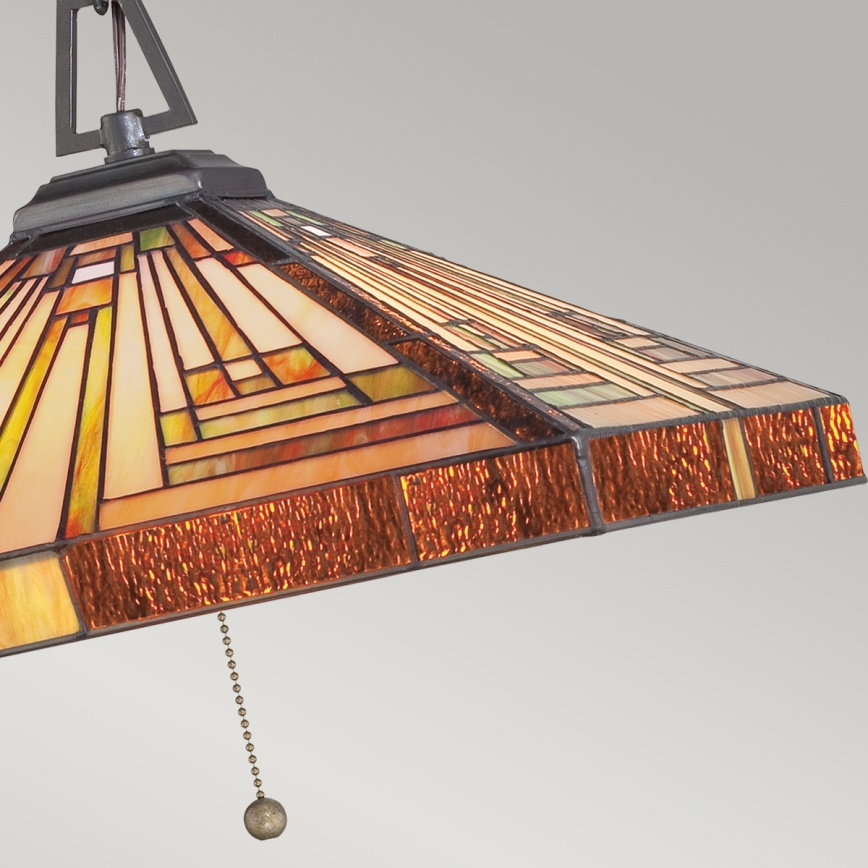 Elstead - Żyrandol na łańcuchu Tiffany STEPHEN 3xE27/60W/230V
