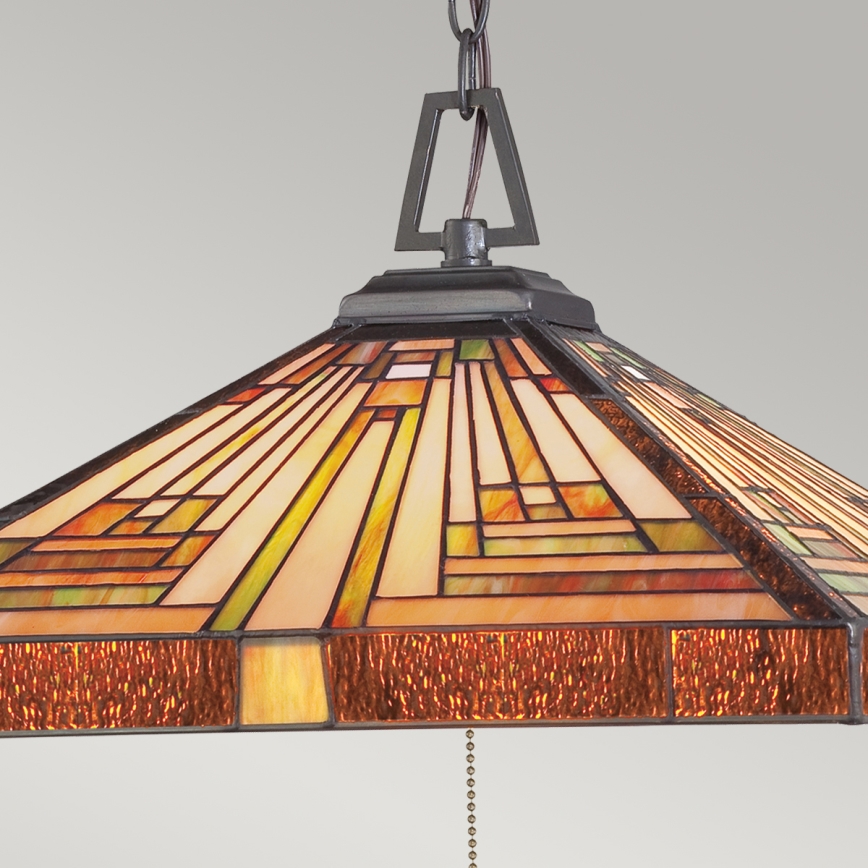 Elstead - Żyrandol na łańcuchu Tiffany STEPHEN 3xE27/60W/230V