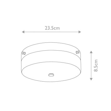 Elstead - Plafon łazienkowy LED TAMAR 1xGX53/5,7W/230V IP44 błyszczący chrom