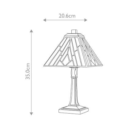 Elstead - Lampa stołowa Tiffany ALDERLEY 1xE14/40W/230V 35 cm