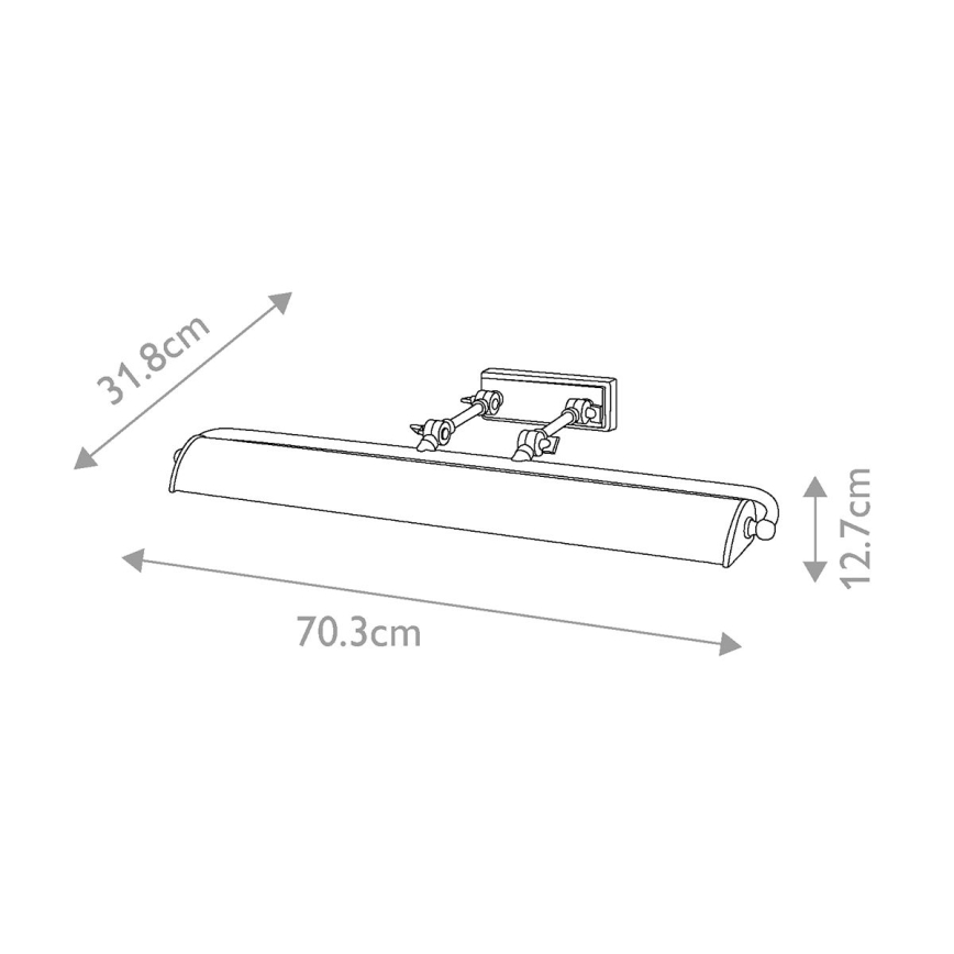 Elstead -Kinkiet galeryjka WINCHFIELD 4xE14/40W/230V marmur