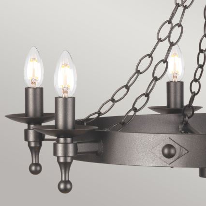 Elstead - Żyrandol na łańcuchu WARWICK 6xE14/60W/230V