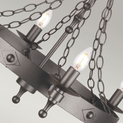 Elstead - Żyrandol na łańcuchu WARWICK 6xE14/60W/230V