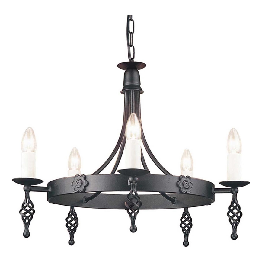 Elstead - Żyrandol na łańcuchu BELFRY 5xE14/60W/230V