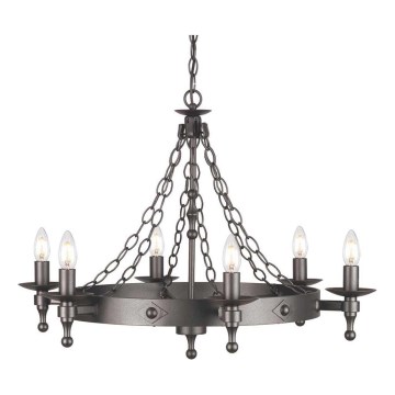 Elstead - Żyrandol na łańcuchu WARWICK 6xE14/60W/230V