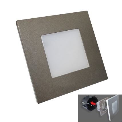 Luxera 48305 - Oprawa schodowa LED STEP LIGHT 16xLED SMD/1W/230V
