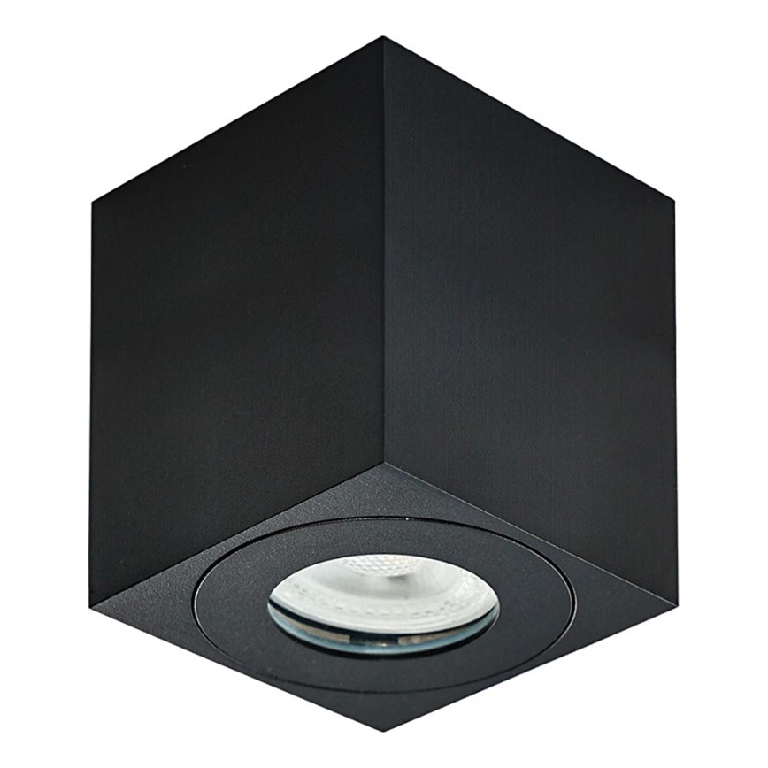 Emithor 48623 - Łazienkowe oświetlenie punktowe ALUX 1xGU10/35W/230V IP44 kanciasty czarne