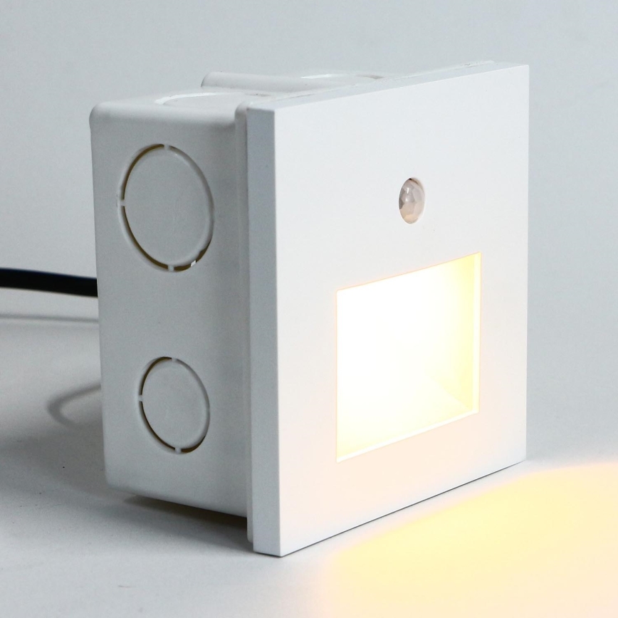 Emithor 70414 - LED oświetlenie schodowe z czujnikiem SUNNY LED/1W/230V 4000K białe